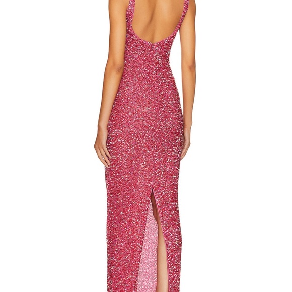 Sequin Pink Gown from Revolve - Picture 3 of 5